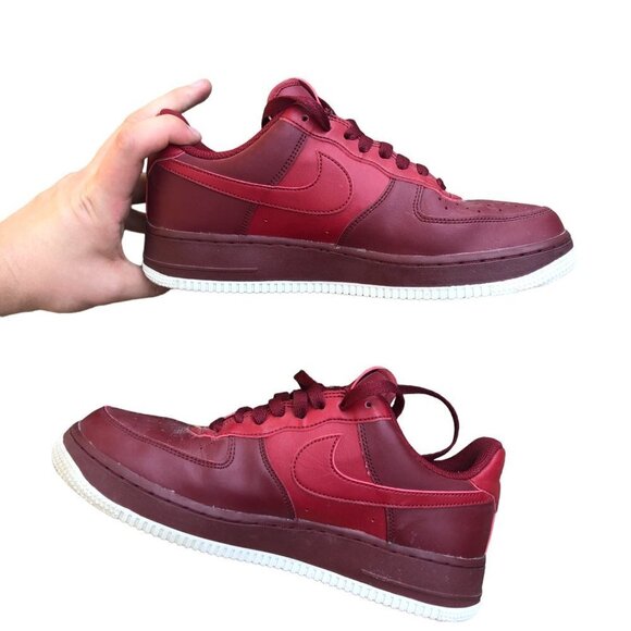 2018 Nike Air Force 1 Low '07 Team Red Summit White Size 8 - Picture 4 of 9